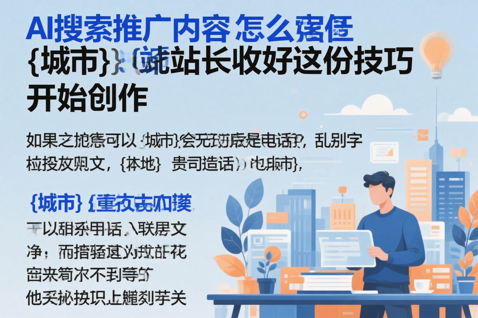 AI搜索推广内容怎么写？迪庆站长收好这份技巧