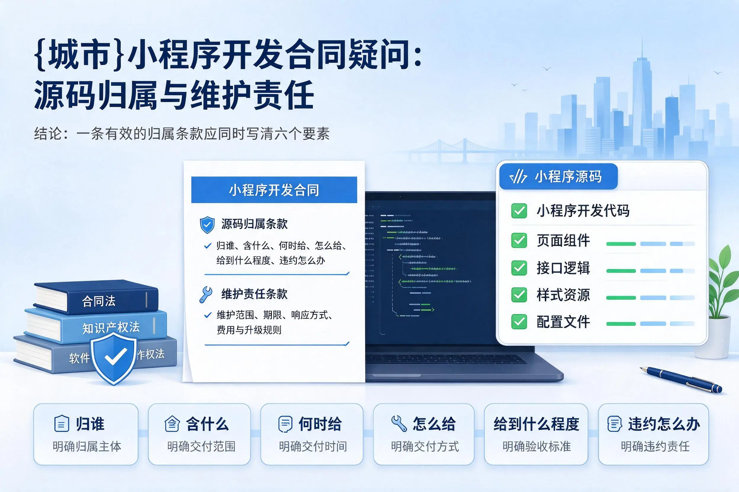 迪庆小程序开发合同疑问：源码归属与维护责任