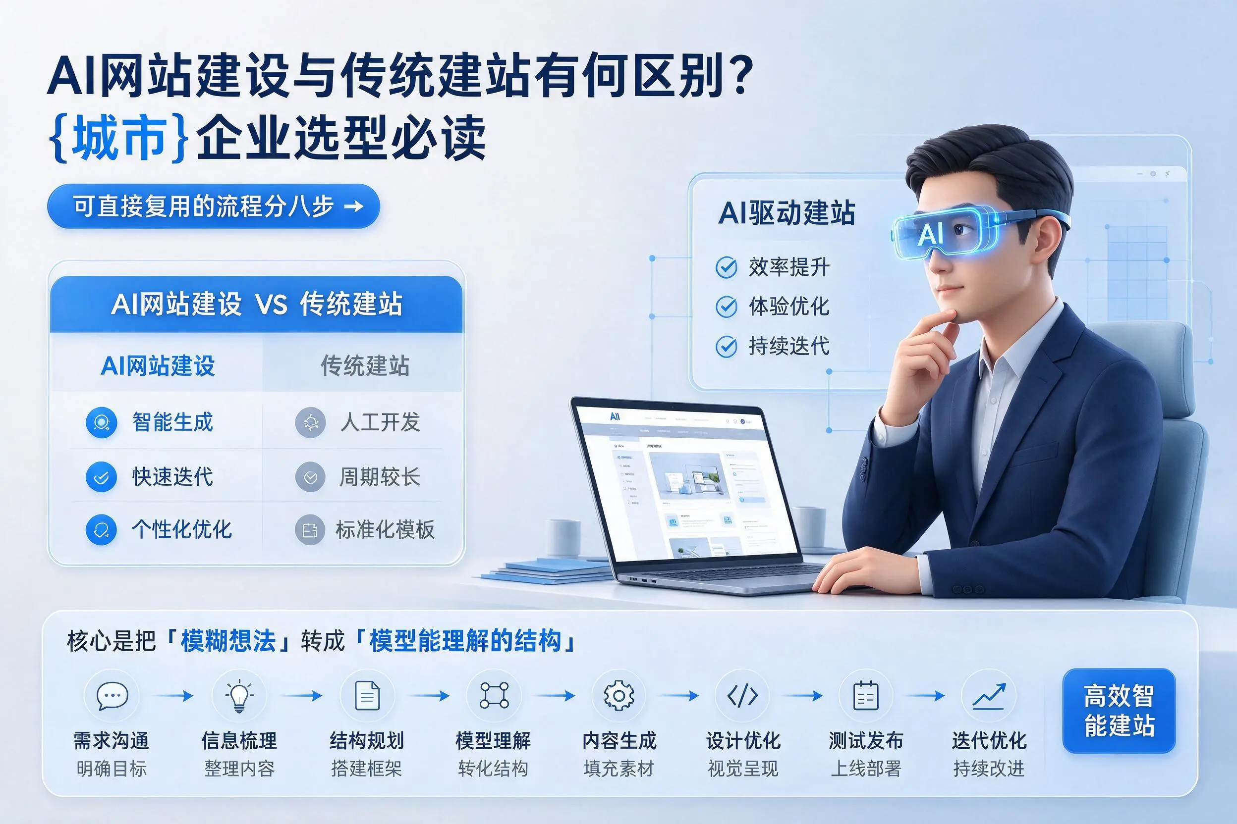AI网站建设与传统建站有何区别？迪庆企业选型必读