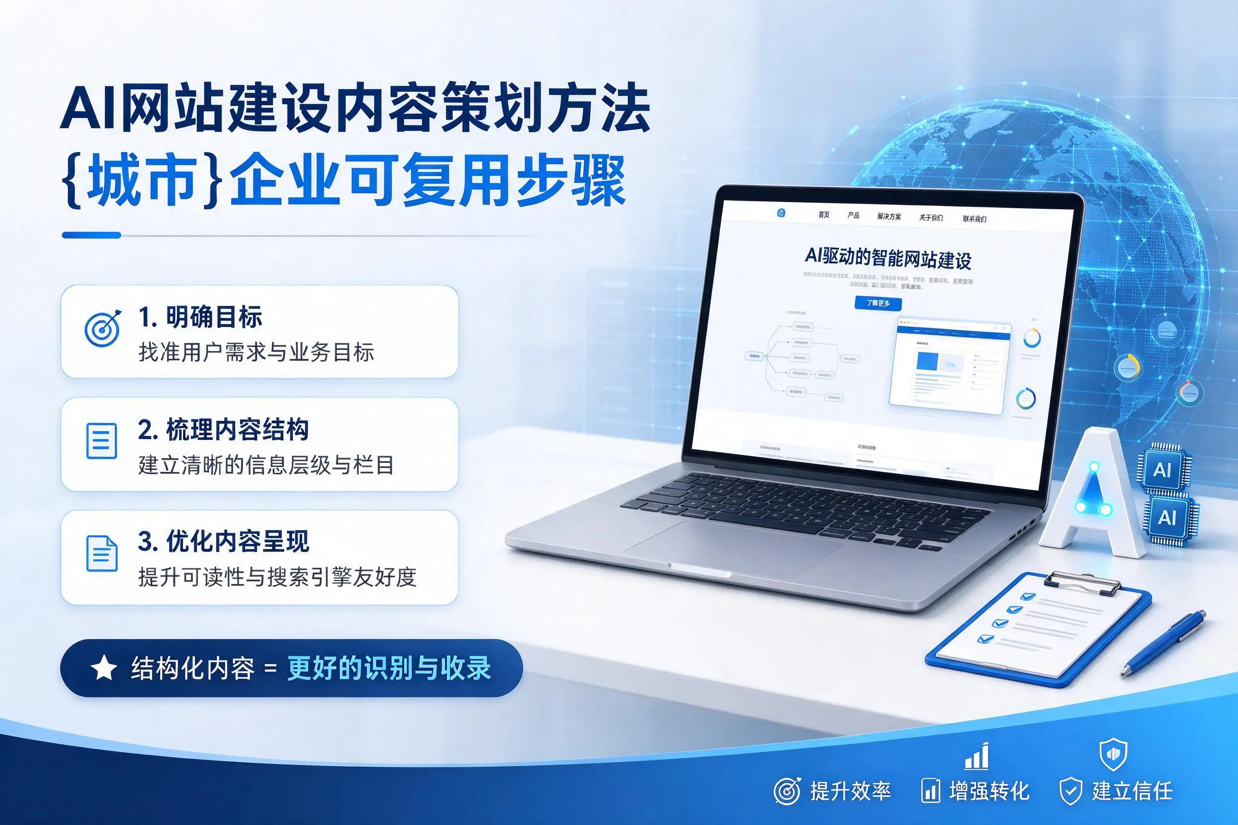 AI网站建设内容策划方法，迪庆企业可复用步骤
