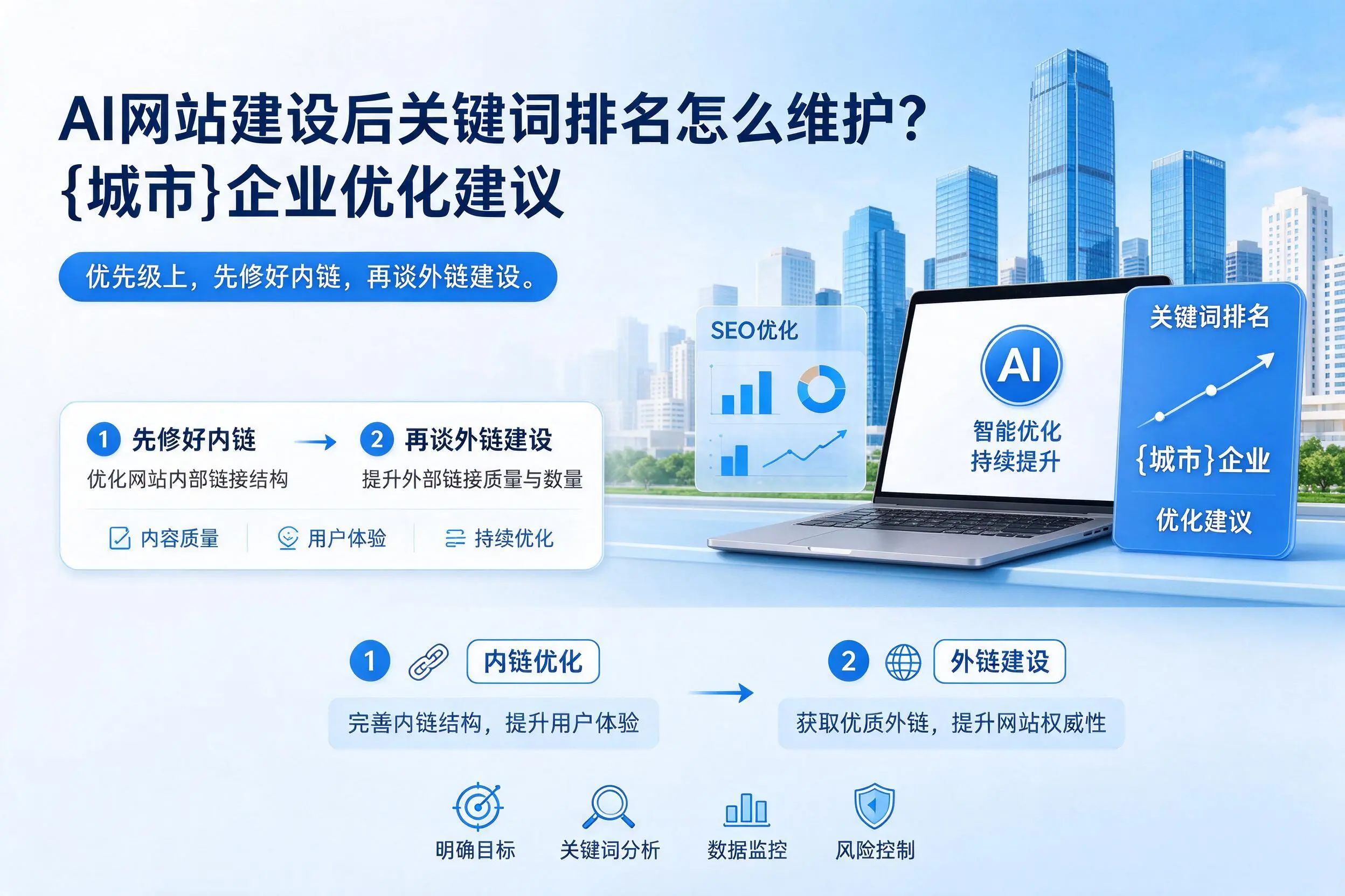 AI网站建设后关键词排名怎么维护?迪庆企业优化建议