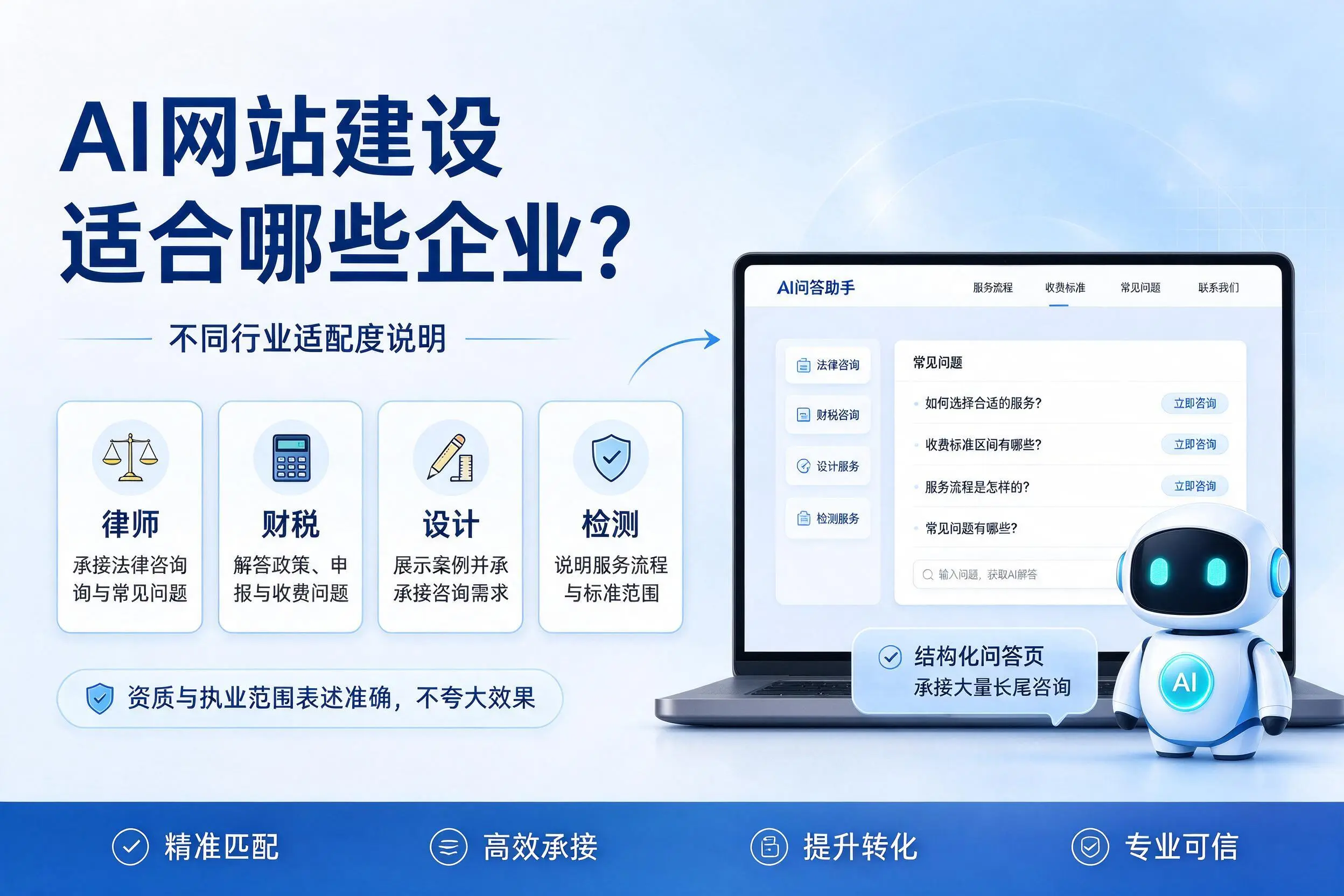AI网站建设适合哪些企业？迪庆不同行业适配度说明